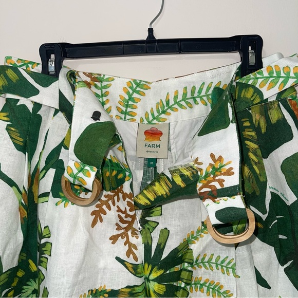 Farm Rio Tropical Forest Off-White Pants - Picture 8 of 10